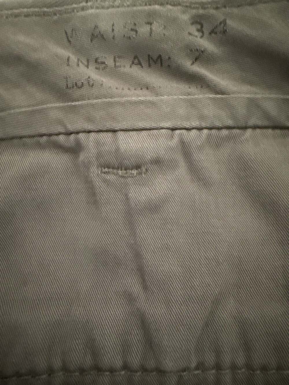 J.Crew Stanton 9" Chino Shorts Men's Grey Flat Front Cotton Twill 34 - Picture 5 of 6